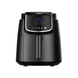 Midea قلاية  الرقمية، 4 لتر، 1500 واط، باللون الأسود - MFCN40D2