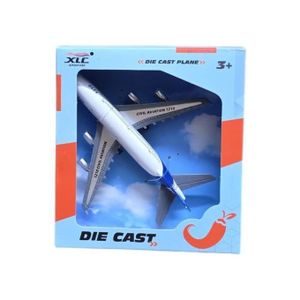 Model Airplane Single Airlines Die-Cast Plane Alloy Metal Aircraft Pull Back Toy Plane with Lights and Sounds for Kids