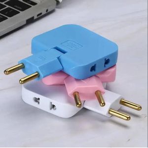 3-in-1 Adapter 180° Rotatable Wireless Mini Slim Outlet Multi-Foldable EU/US Converter 2-Pin Rotate Plug - Foldable 3 Plug Socket - Ultra-Thin Space-Saving Wall Adapter Smart & Sleek Design