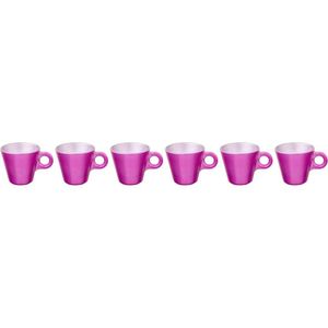 Cerve Metal Purple Coffee set 6 pCs set 80 ml - glass