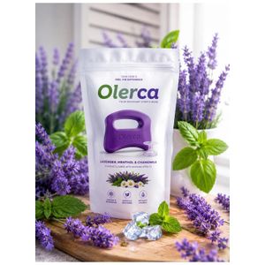 Olerca صابون باللافندر للمساج والاستشفاء – صابون تبريد للجسم بعطر اللافندر للاسترخاء وتدليك الجسم والعناية اليومية بالبشرة