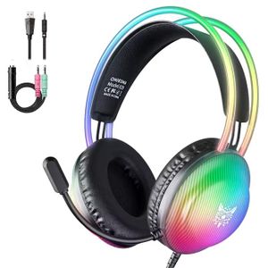 Onikuma X29 RGB Wired Gaming Headset - Black