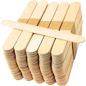 Large Lollipop Sticks 50 Jumbo Wooden Lolly Popsicle Craft Sticks 150mm Wide, Thick, Big, Giant, Long, Pop, Resin Paint Mixing Stirrers, Garden Plant Markers