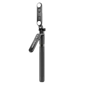 PLOKAMA Extendable Tripod Stand with Bluetooth Remote, Multifunctional Selfie Stick for Smartphones and Cameras, Black