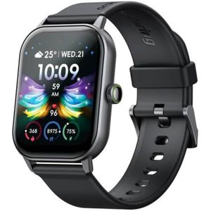 Oraimo ساعة ذكية OSW-805 Watch 5 بشاشة باندا زجاجية عالية الدقة بحجم 2.01 بوصة ومقاومة للماء حتى 1ATM-أسود