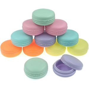 ZHIYE Travel Pots, 12pcs Sample Bottles Pots, 10ml Small Reusable Cosmetic Make Up Jar Round Containers for Face Cream, Powder Makeup, 6 Colors