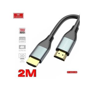 Earldom HDMI Cable W25 , 2000mm Lenght - 1080P Full HD , Output Devices Pc , Laptop , PS4 , TV Box - Display Screen HD TV , Monitor & Projector