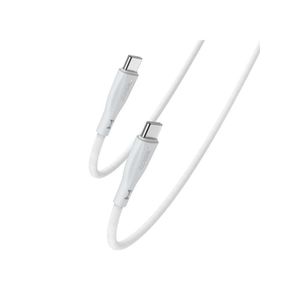 YESIDO CA168 1.2m Type C to Type C Braided Data Cable 60W Fast Charging USB C Wire - White