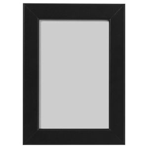 Frame Black rectangular picture frame with simple, modern design no picture.