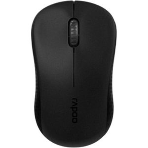 Rapoo M20 Wireless Mosuse, 2.4 GHz with USB Nano Receiver, Optical Tracking, Ambidextrous, PC/Mac/Laptop - Black