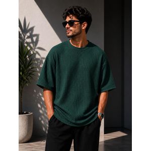 V A L Y A Premium Oversized Waffle T-Shirt