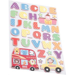 3A  Educational English Letters Plastic Poster for Kids - Multi Color Q-ABZ1019--4649-Multi Color4