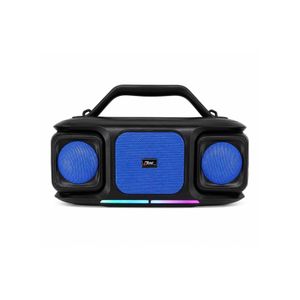 ZERO  Z307 Wireless Portable Speaker 15W Bluetooth 5.3 with Solar Charging, RGB Lights, FM Radio - Blue