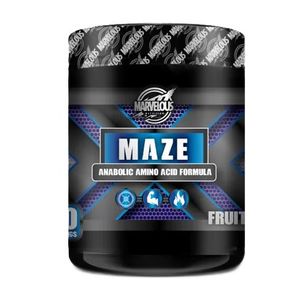 MARVELOUS Nutrition Maze Anabolic Amino 400g 25 Servings - Advanced EAA, BCAA, L-Glutamine & Intra-Workout Recovery Matrix - Non-GMO & Gluten-Free