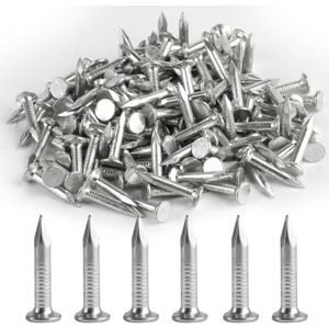 150 Pcs Clout Nails 25mm Extra Large Head Shed Felt Roofing Nails  Roof Felt Tacks for Shed Roof Wood Outdoor Wall Masonry Garden Fence Fencing Nails