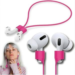 Colorful Silicone Wireless Earphone Neck Strap Anti Drop Headphone Cord Anti Lost String Rope for Wireless Earphone