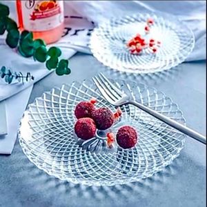 serving dish set, 30 cm, glass, clear, number of pieces: 2