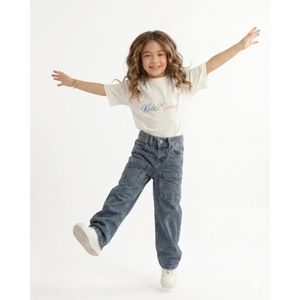 بنطلون جينز وايد ليج  بناتي Wide Leg Jeans – موضة 2026 – مقاسات من 5-10 سنوات – ستايل عصري كاجوال موديل رقم 180