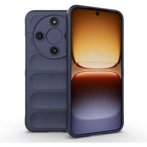 Honor Magic 8 Lite / X9D, Liquid Silicone Case with Anti-Scratch Microfibre Lining and Camera Protection, Blue