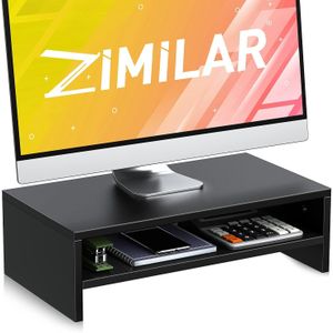 Zimilar 2 Tiers , Wood with Storage Organizer, for Screen, Laptop, Desktop, Printer, Premium Computer Stand for Home & Office Desk
