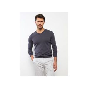 LC Waikiki V Neck Long Sleeve Men's Knitwear Sweater