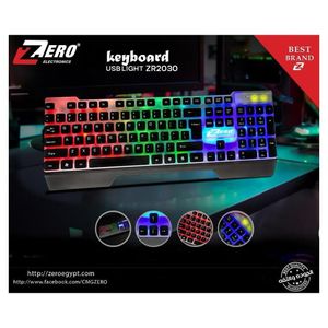 ZERO USB keyboard with lighting from - model ZR-2030 black