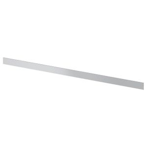 Cover strip and fittings Silver kitchen backsplash, plastic base