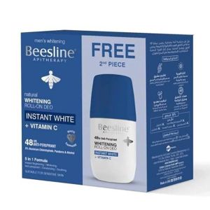 Beesline Natural Whitening Roll-on Deo Instant White + Vitamin C   1+1 Free 50ml