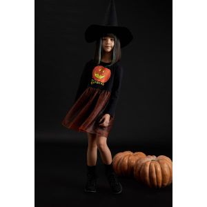 Defacto Girl Regular Fit Knitted Dress - Black