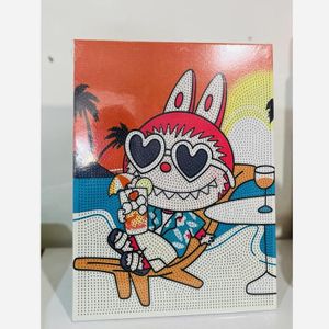 5D Diamond Mosaic Art Painting Kit – Summer Beach Bunny Theme – Approx 50x40 cm HD Canvas – Includes Resin Rhinestones, Applicator Pen, Wax & Sorting Tray – DIY Handmade Wall Decor Craft Gift for Kids Teens Adults Ages 6+ (Shape & Color May Vary)  