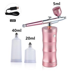 Top 0.4mm Mini Air Brush Paint Spray Gun Compressor Kit For Nail Art  Design