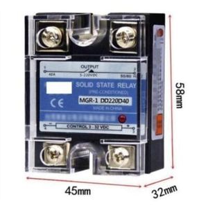 Manga SSR 40DD, 40A DC Control DC Solid State Relay