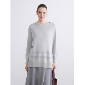 LC Waikiki Crew Neck Striped Women's Knitwear Sweater