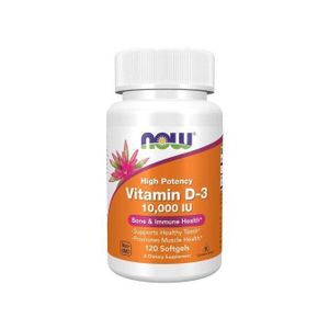 Now Vitamin D3 – 10,000 IU – 120 Capsules - 200g