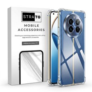 StraTG Gorilla Case for Realme 12 Pro Plus / 12 Pro+ – Transparent Shockproof Silicone Cover with Corner Protection