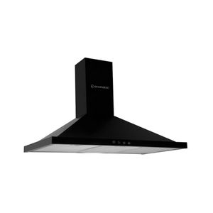 Ecomatic Pyramidal Hood Touch 90 cm, 1000 m3/h, 3 Speeds, LED lighting, carbon filters, Black, H910BKD