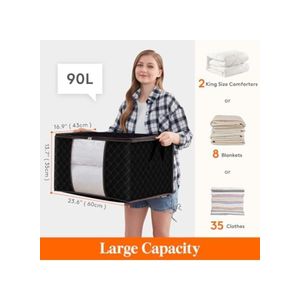 Foldable Storage Clothes Bag, Pack Of 3