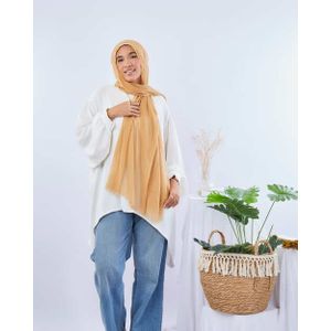 Tie Shop Cotton Elastic Bonnet- Beige-Free Size