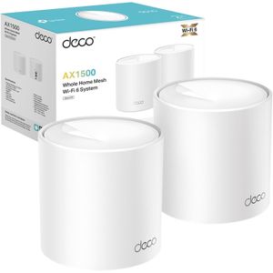 TP-Link TP - لينك نظام واي فاي 6 شبكي للمنزل بالكامل AX10 AX1500 من ديكو عبوة قطعتين تي بي