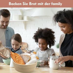 وعاء تخزين من الحبال القطنية من ام زد، سلة خبز دائرية مقاس 26 * 9 سم، وعاء تقديم مزخرف بلون بني فاتح للمعجنات