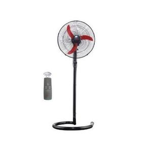 Fresh  Shabah Stand Fan with Remote Control, 18 Inch, Black and Red