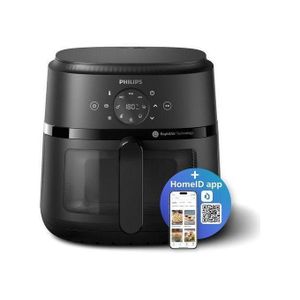 Philips Airfryer XL - 1700W, 50/60Hz, 6.2L, 1.2KGs, See-through Window, 13-in-1 Cooking Functions, Rapid Air Technology, Black - NA230/09