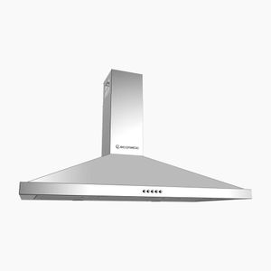 Ecomatic شفاط بلت إن، 90 سم، H9206AB - فضي