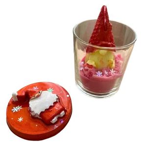 جرة شمعة سانتا عيد الميلاد