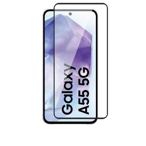 واقي شاشة زجاجي مقوى لهاتف سامسونج جالاكسي A55 - سامسونج جالاكسي، صلابة 9H، مقاوم للخدش، متوافق مع الجرابات، مقاوم للخدش.