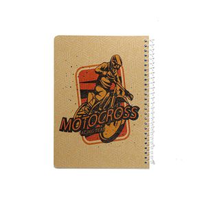 Sobhy دفتر كرافت – غلاف صلب، تصميمات متنوعة، 140 ورقة، متين للمدرسة والمكتب والملاحظات اليومية