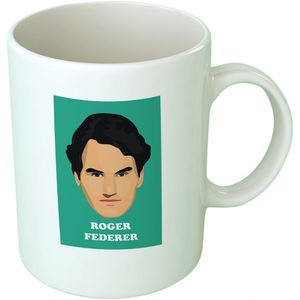 فنجان سيراميك روجر فيدرر - متعدد الألوان