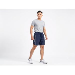 Caesar Men's waterproof beach shorts with side zippers and print