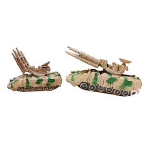 RC Tank 2.4G RC Battle Tank with Light Sound and Spray Remote Control Toy Can Launch Rockets for Children