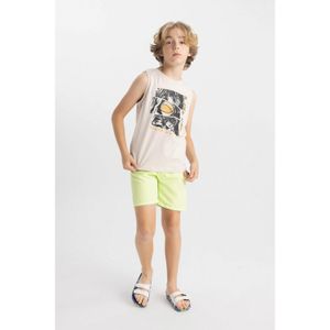 Defacto Boy Regular Fit Swim Shorts - Neon Yellow